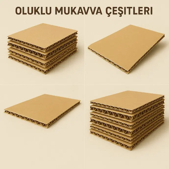 Oluklu Mukavva Dayanıklılığı ve çok yönlülüğüyle oluklu mukavva, ürünlerinizi güvenle korumanız için en ideal çözümlerden biridir. Taşımadan depolamaya kadar her aşamada yüksek mukavemet sağlar. İşletmenizin ihtiyaçlarına özel ebat ve tasarımlarla, lojistik süreçlerinizi kolaylaştırır. 